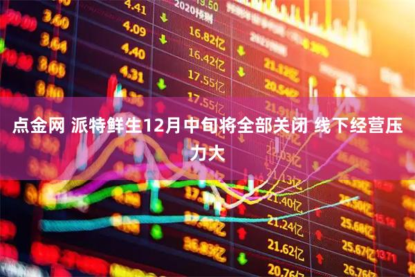 点金网 派特鲜生12月中旬将全部关闭 线下经营压力大